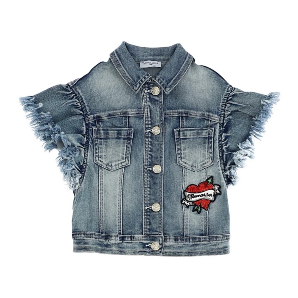 MONNALISA MINNIE MOUSE DENIM JACKET